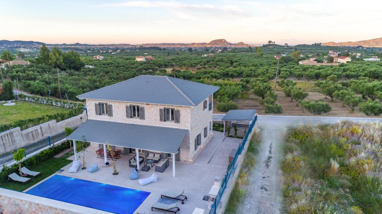 Zante Soleil - High-End Stone Villa With Swimming Pool Lagópodo Kültér fotó